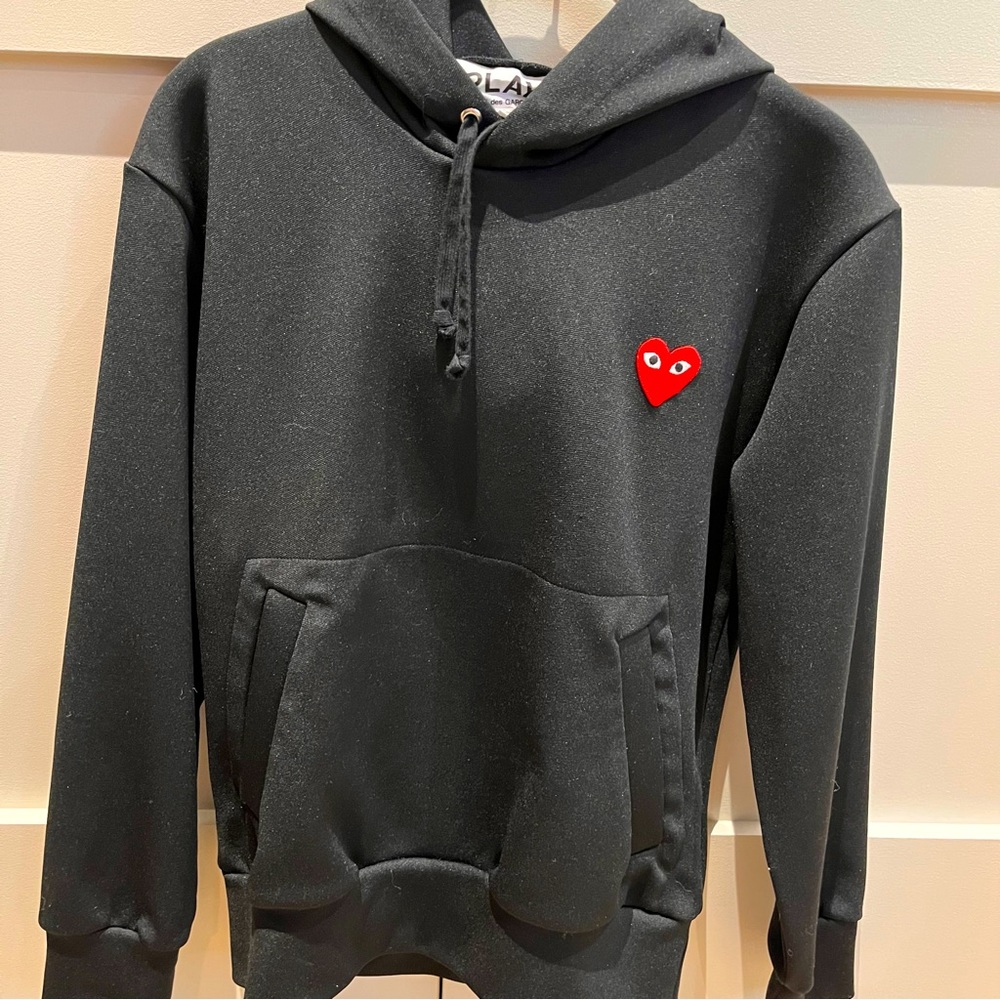 Comme des Garçons PLAY black sweatshirt women XSS